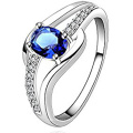 Hot Sales 925 Sterling Silver Ring Silver Jewelry com CZ